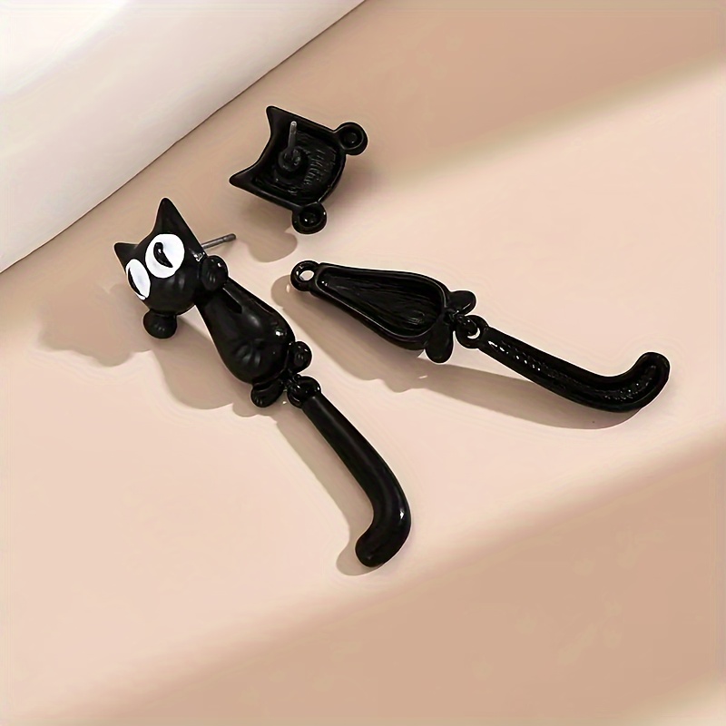 Boho Style Cartoon Cat Dangle Earrings Lightweight & Durable